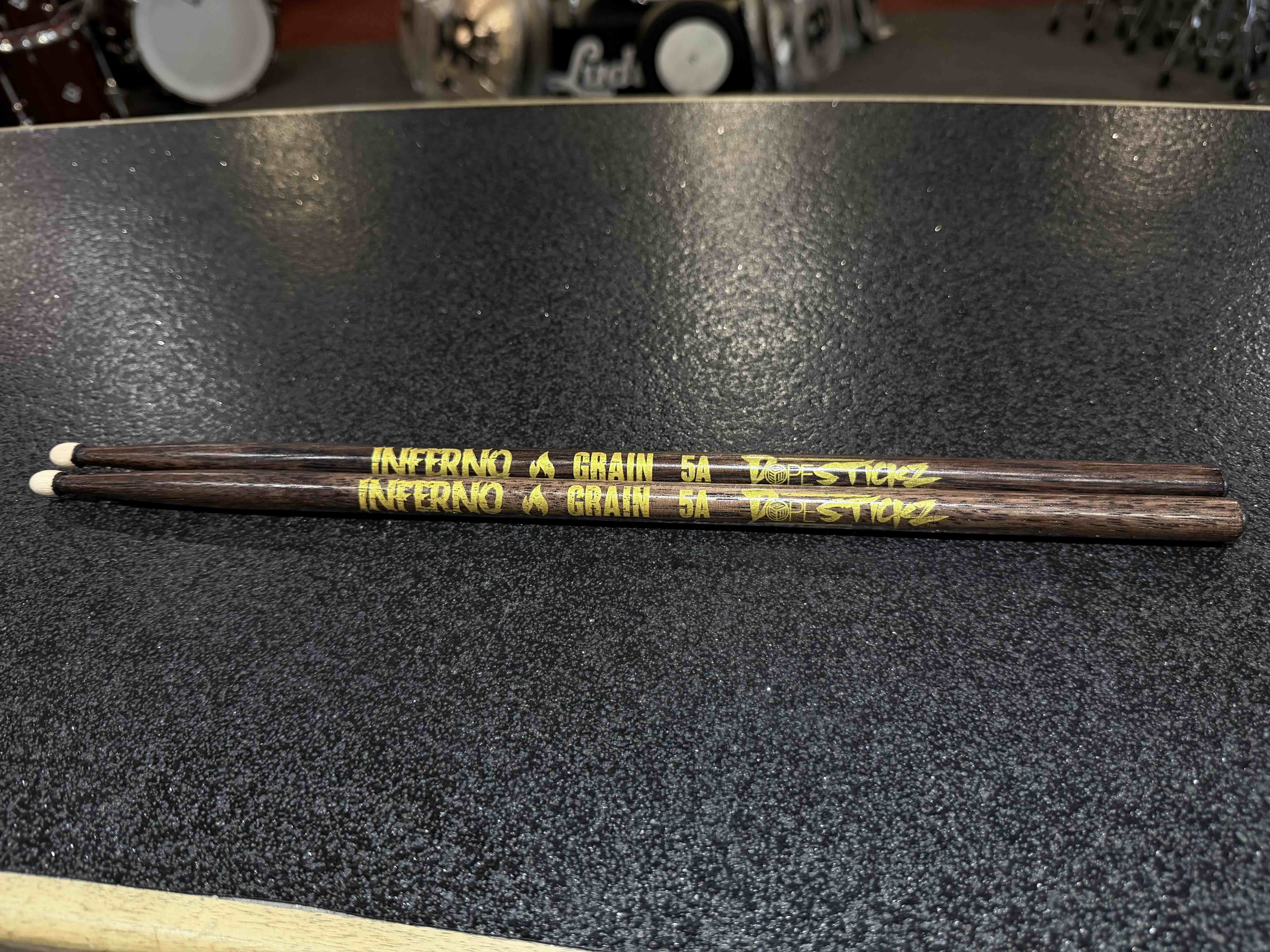 ~NEW~ Dope Stickz Inferno Grain 5A Acorn Tip Drum Sticks Pair